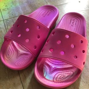 Crocs Slides! sz: 9💕✨